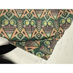 KAVU Rope Bag Sling Owl  Aztec Print Crossbody Backpack Green Pink Slingback